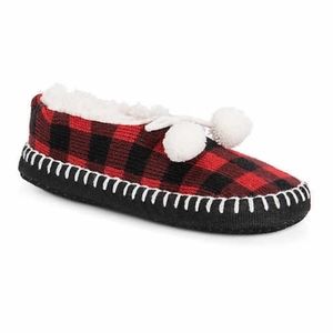 Muk Luks Plaid Ballerina Slipper House Shoes
